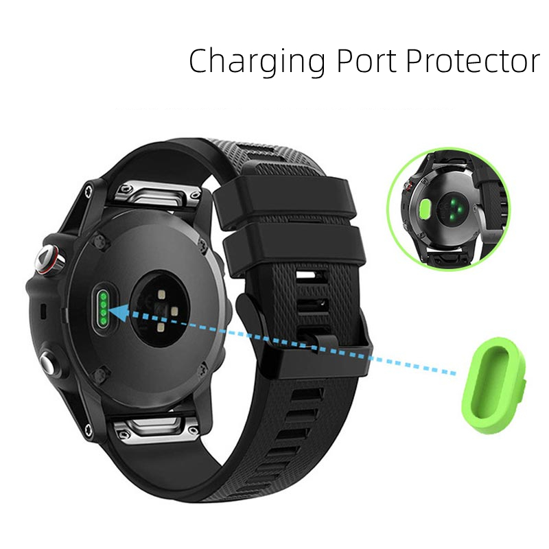 Couvercle de prise anti-poussière pour port de charge, bouchon anti-poussière en silicone, Garmin Fenix 5, 5S, 5X, 6, 6S, 6X, 7, 7S, 7X, Venu 2, Forerunner Instinct AI0001 – Image 4