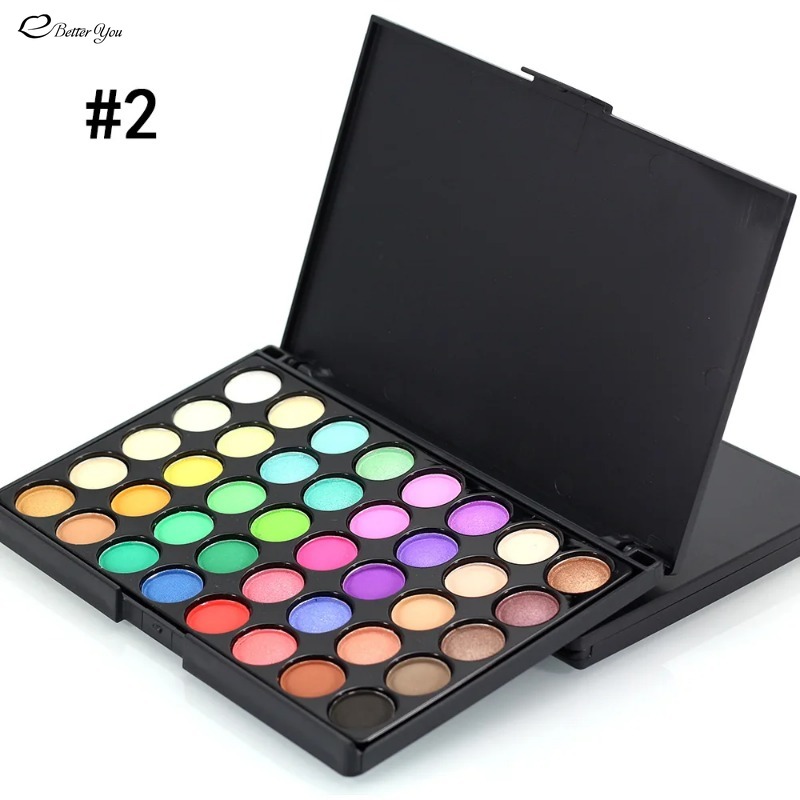 Palette de fards à barrage 40 couleurs, fard à barrage professionnel complet, 256 pigments de documents, maquillage, paillettes, étanche, nude, beauté AI0001 – Image 5