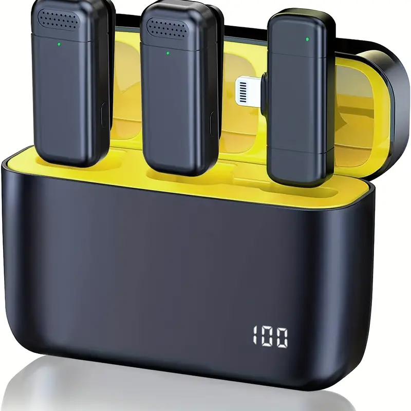 Microphone Lavalier sans fil pour iPhone iPad, type-c, à clipser, pour vidéo, Vlog statique, téléchargements prometteurs TikTok AI0001 – Image 5