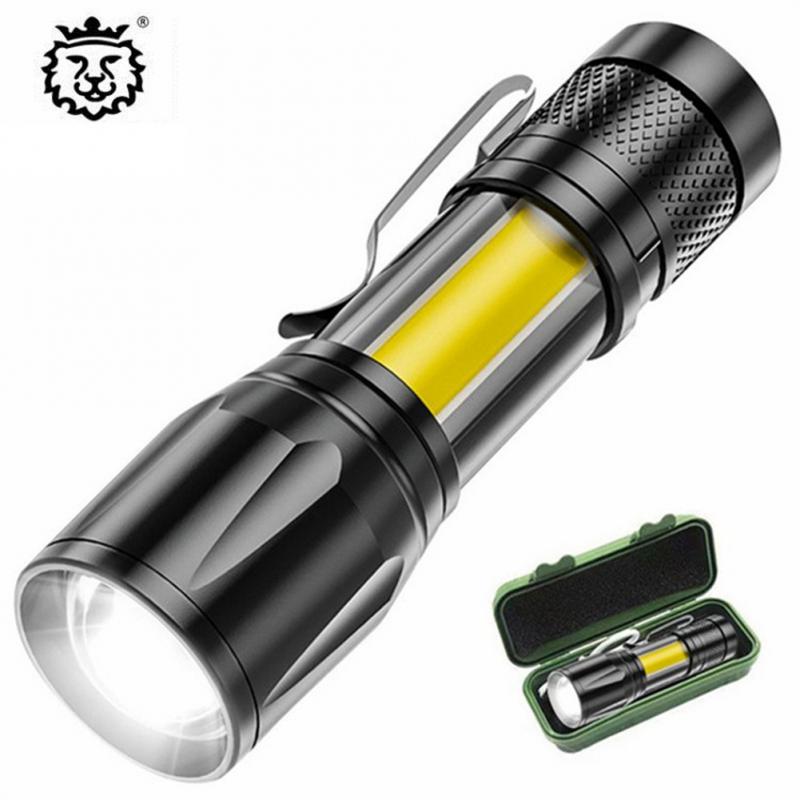 Lampe de poche LED à batterie aste, lampe de poche à n'aime, lanterne de camping en plein air, chargement USB AI0001 – Image 7