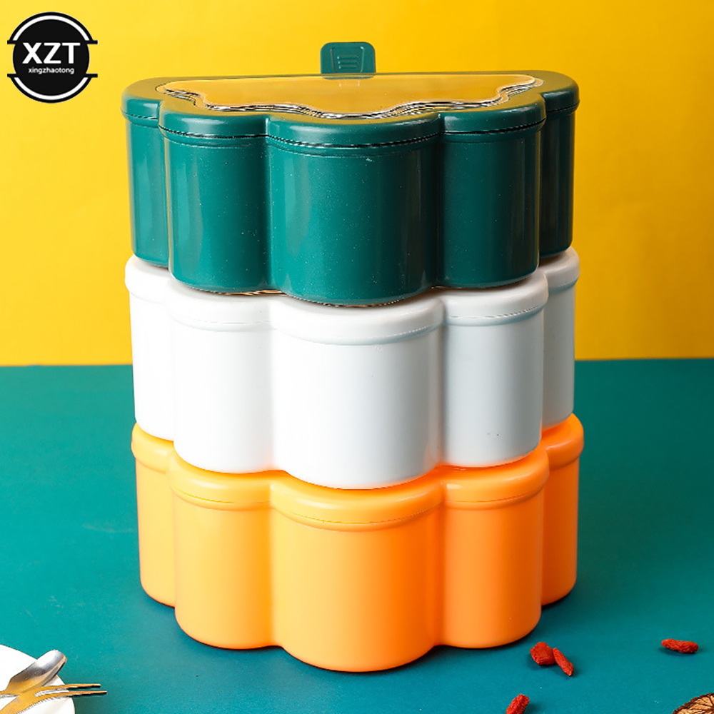 Boîte d'Assaisonnement 6 en 1, Sucrier Belle, Salière, Épice, Pot de Rangement, Gadget, Accessoire de Cuisine, Récipient à Condiments AI0001 – Image 2