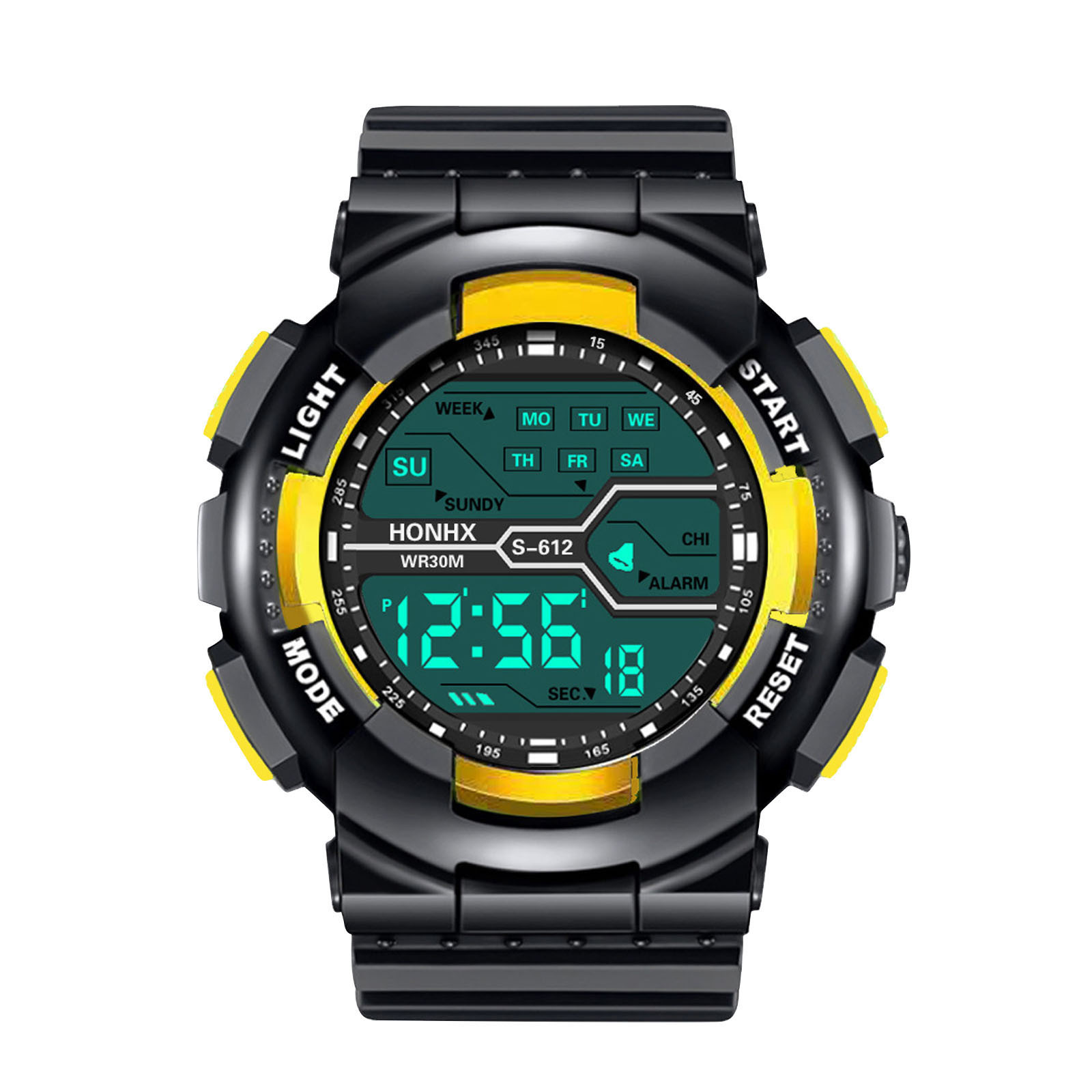 Montres-bracelets numériques pour hommes, une variété de styles de montres électroniques cool avec quatre boutons, montre d'extérieur multifonctionnelle AI0001 – Image 7