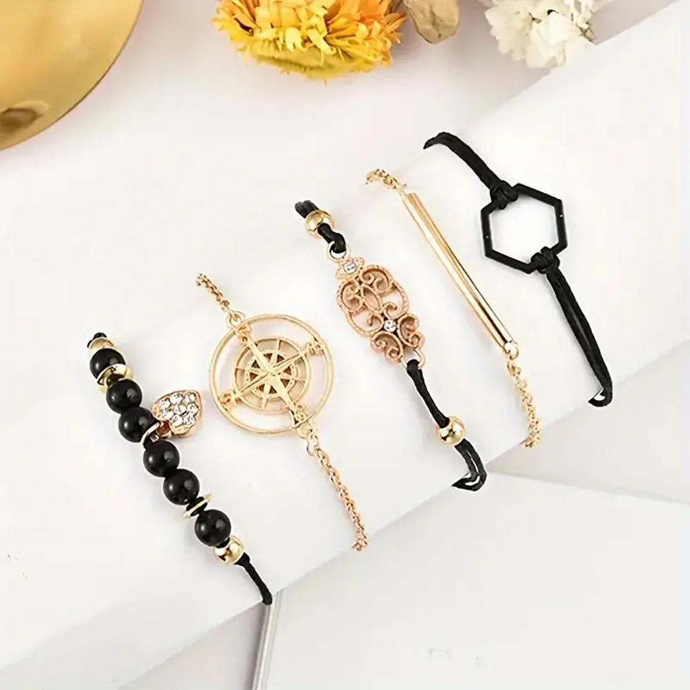 Ensemble de bracelets de montre en acier inoxydable, cadran rond, décor en biscuits, différents JOBracelets, haute précision, décoration de poignet, sans retard, 1 ensemble AI0001 – Image 6