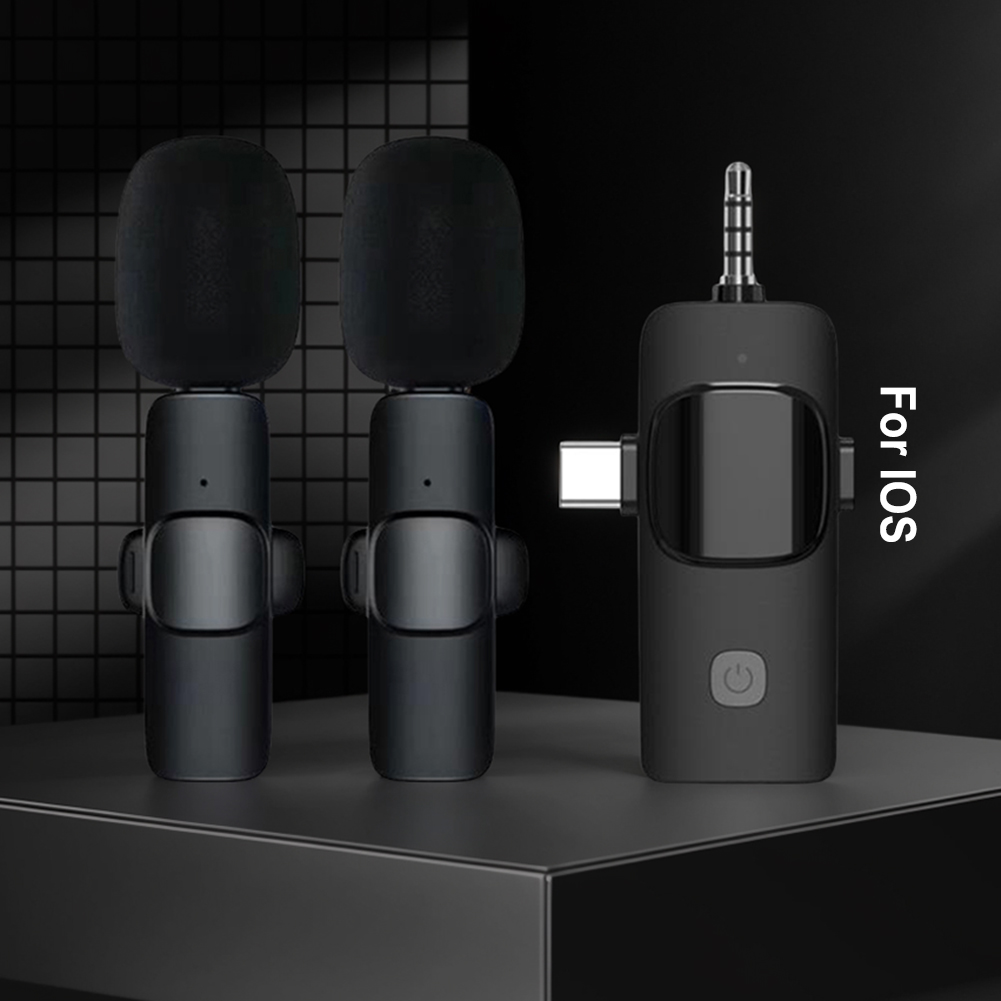Mini microphone Lavalier sans fil, 2.4G, réduction du bruit, 3 en 1, Plug and Play, iPhone Huawei Xiaomi Samsung AI0001 – Image 4