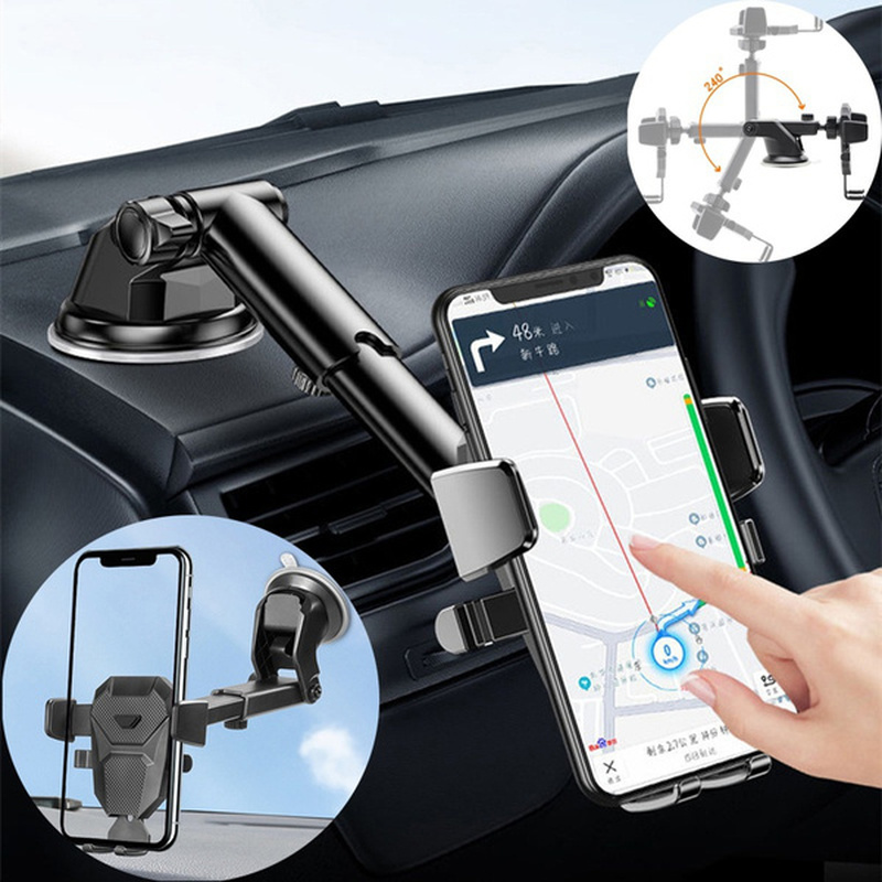 Windshield Dashboard Sucker Car Phone Holder for IPhone 12 11 XR Holder Phone In Car Support Adjustable Support Smartphone Stand AI0001 – Image 6