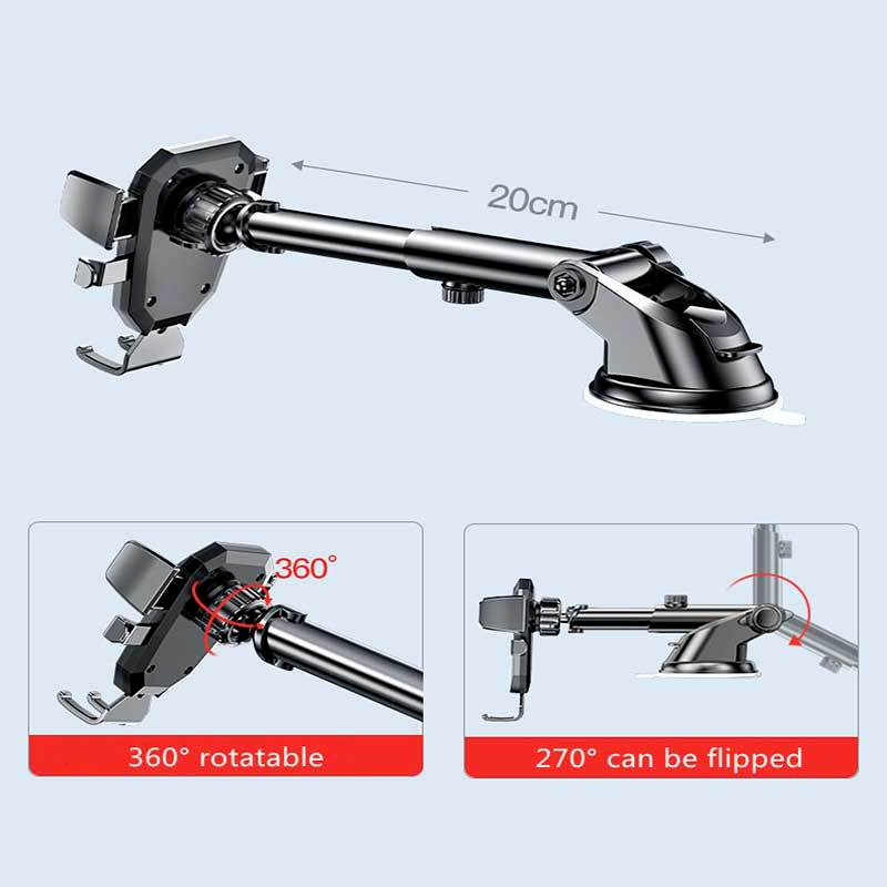 Windshield Dashboard Sucker Car Phone Holder for IPhone 12 11 XR Holder Phone In Car Support Adjustable Support Smartphone Stand AI0001 – Image 4