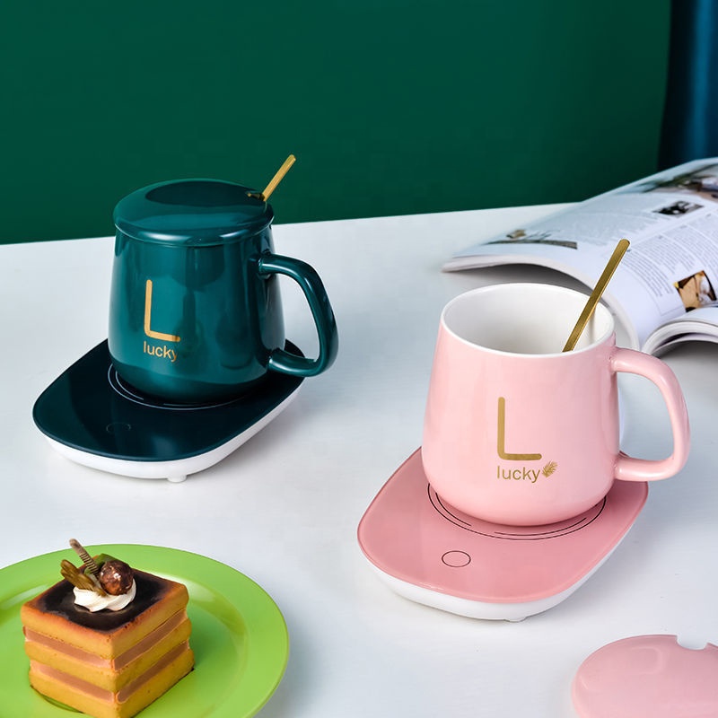 Chauffe-tasse électrique avec chargeur sans fil, tasse chauffante, contrôle de la température, 55 tasses, cadeau, nouveau style AI0001 – Image 6