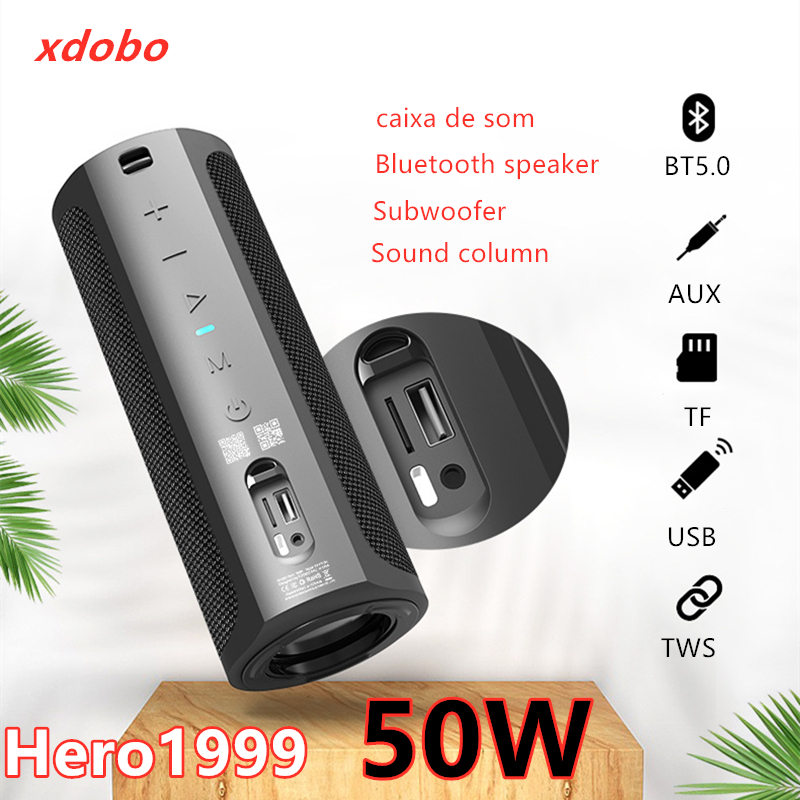 Xdobo-Haut-parleur Bluetooth sans fil, caisson de basses étanche extérieur IPX7, basse, colonne sonore portable, boîte centrale de musique, 1999 mAh, fore6600 AI0001 – Image 7