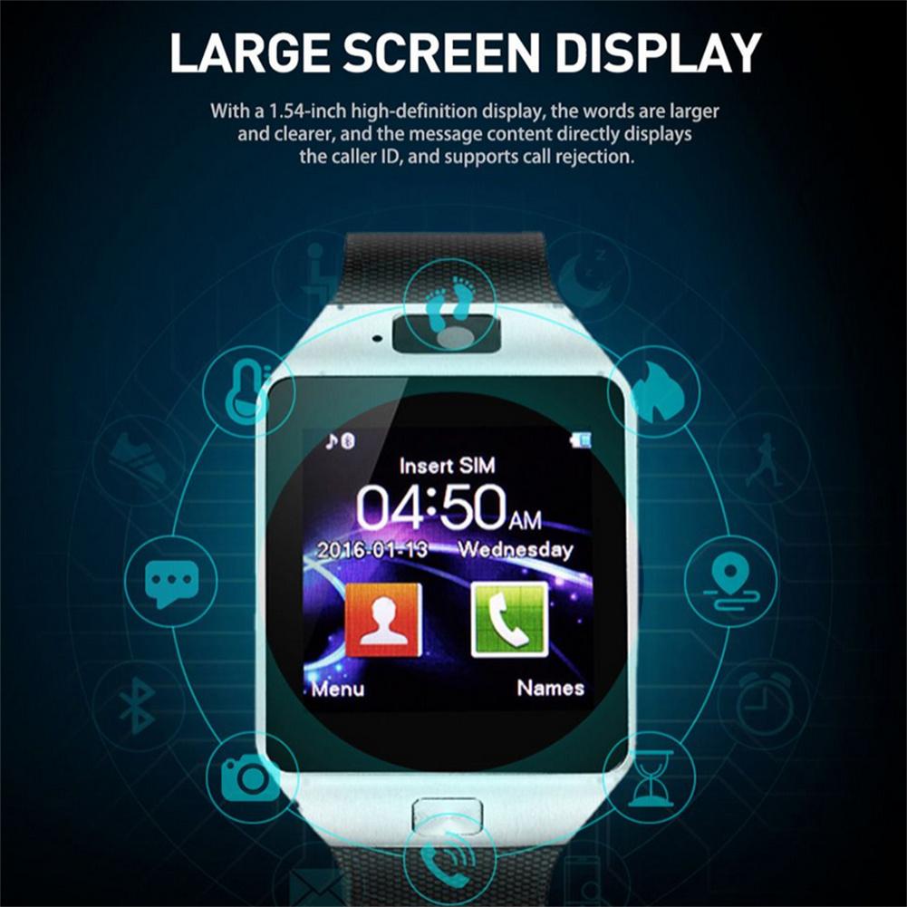 Montre intelligente Bluetooth DZ09 pour homme, moniteur d'activité physique, moniteur de sommeil, autonomie de la batterie extra longue, écran HD 1.56 AI0001 – Image 4