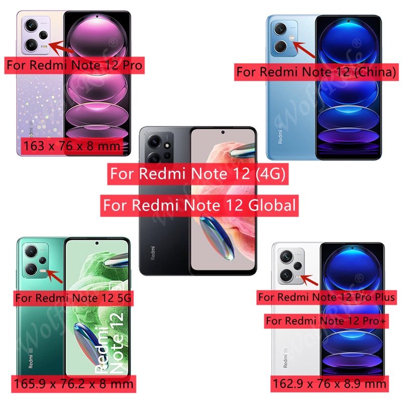 Protecteur d'écran pour Xiaomi Redmi Note 12 Pro Plus, verre d'objectif global, colle à couverture complète, 2 en 1, 5G AI0001 – Image 2