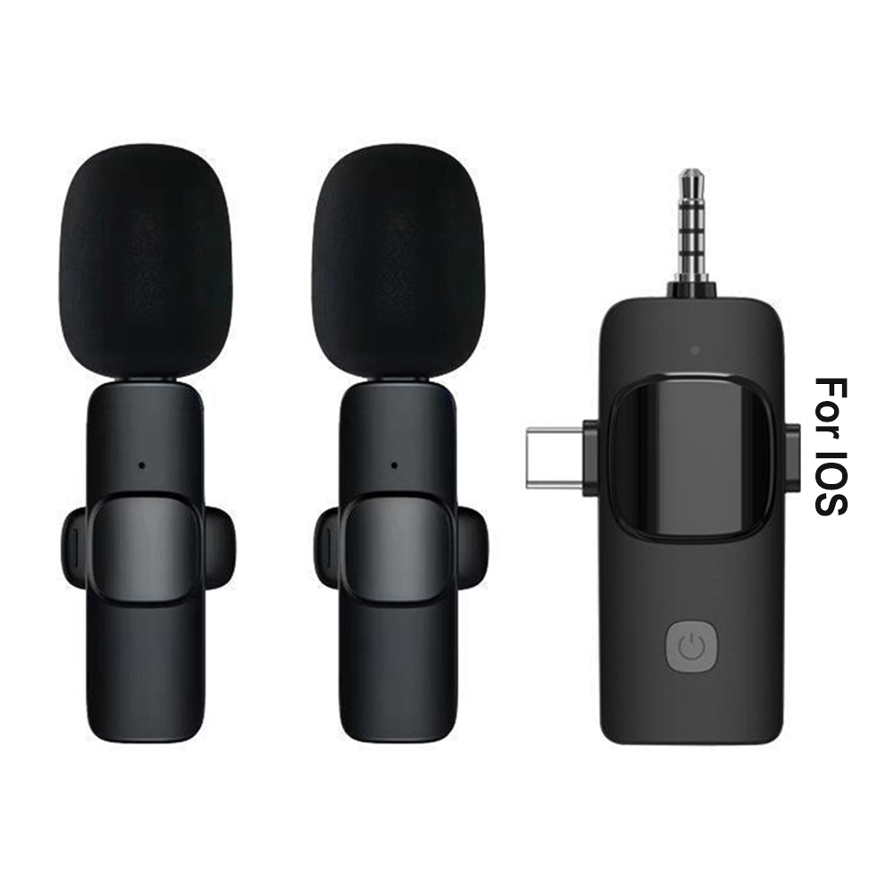 Mini microphone Lavalier sans fil, 2.4G, réduction du bruit, 3 en 1, Plug and Play, iPhone Huawei Xiaomi Samsung AI0001 – Image 5