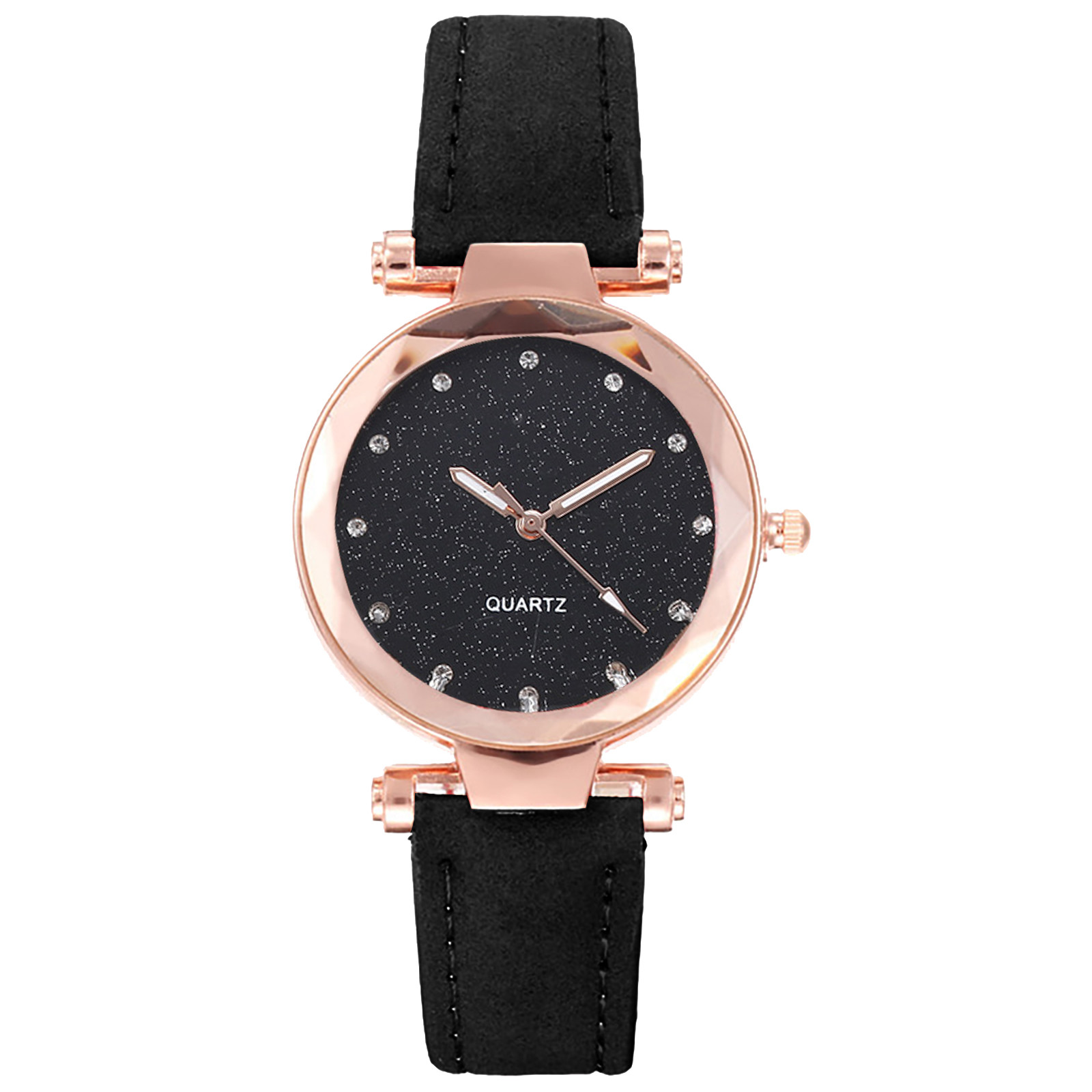 Montre à Quartz Romantique avec Strass pour Femme, Bracelet en Cuir, Cadran Simple, Montre-Bracelet Rétro, Luxe, Mode Femme AI0001 – Image 6