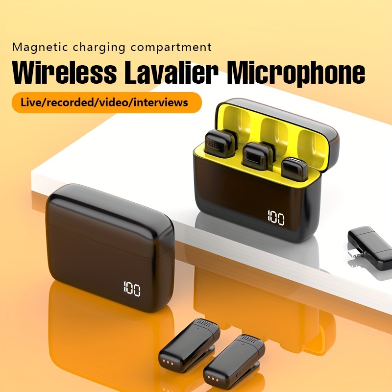 Microphone Lavalier sans fil pour iPhone iPad, type-c, à clipser, pour vidéo, Vlog statique, téléchargements prometteurs TikTok AI0001 – Image 2