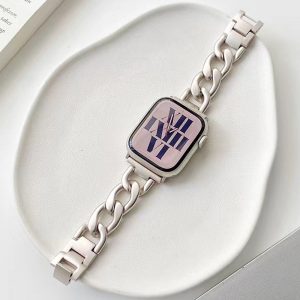 Bracelet de montre de luxe en acier inoxydable, pour Apple watch 8 49mm 7 41mm 6 5 4 se 40mm 42mm 44mm, pour apple Watch Ultra AI0001