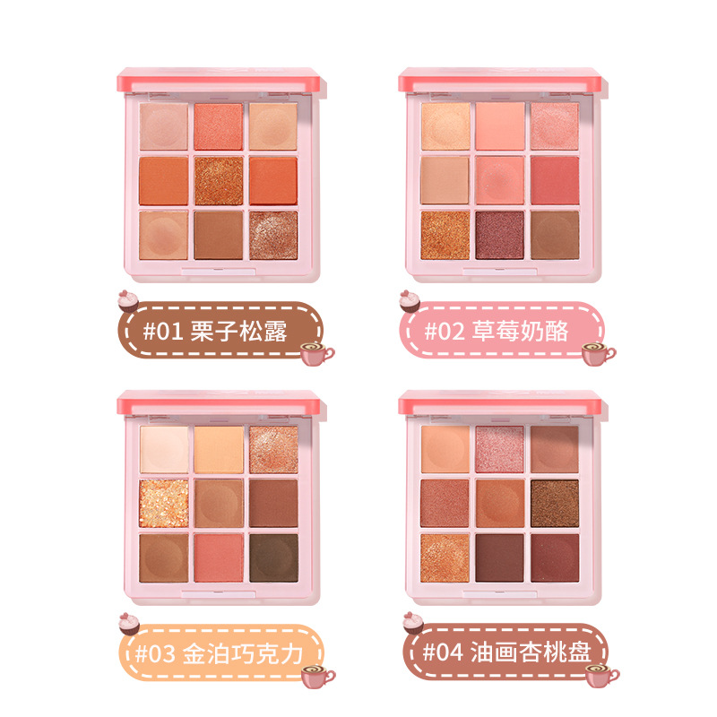 Palette de fards à barrage Charm Flow, Ins Scheming, Série rose nacré, 9 couleurs, Promotion bon marché, 256 AI0001 – Image 3
