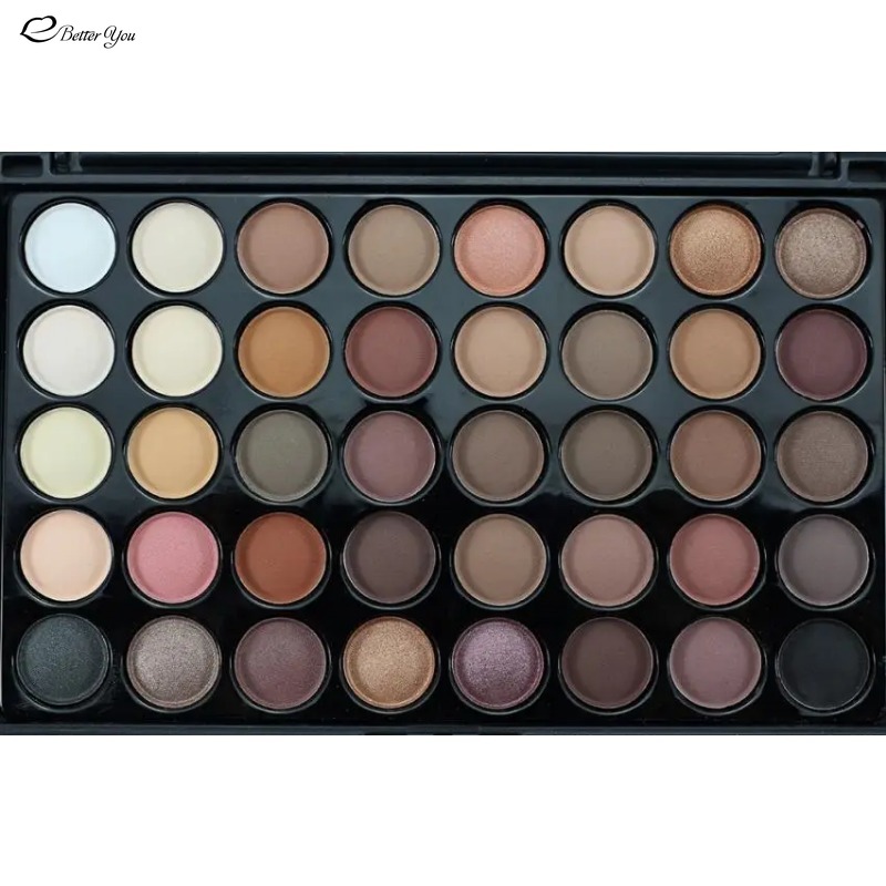 Palette de fards à barrage 40 couleurs, fard à barrage professionnel complet, 256 pigments de documents, maquillage, paillettes, étanche, nude, beauté AI0001 – Image 4