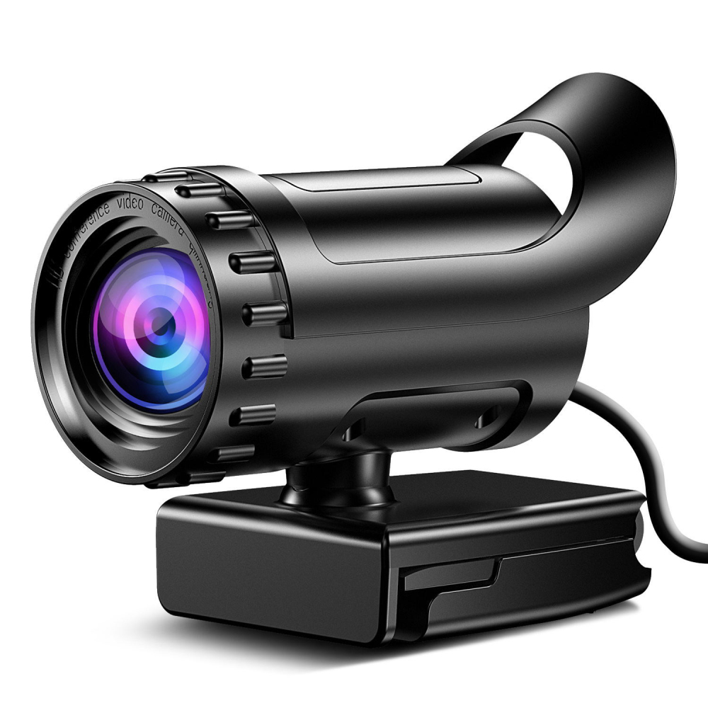 Mini caméra sans fil avec microphone, lecteur gratuit, 1600x1200, noir, vidéoconférence en direct, ordinateur, webcam, mise au point automatique, Abs AI0001 – Image 6