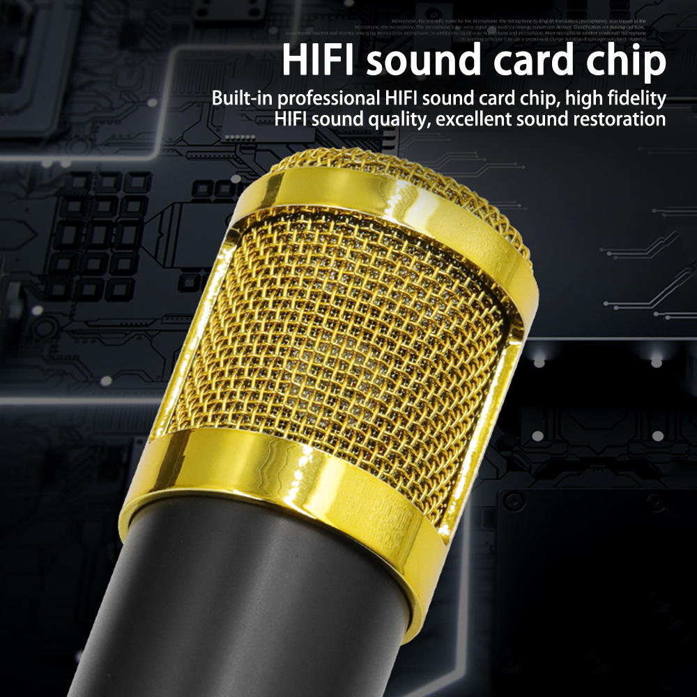 Microphone professionnel sans fil Bluetooth, connexion pour PC, karaoké, studio de diffusion en direct, BM800 AI0001 – Image 4