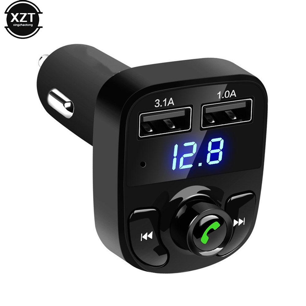 X8-Récepteur MP3 sans fil Bluetooth pour voiture, transmetteur mains libres pour touristes, chargeur USB 2.l'autorisation, allume-cigare Laguna, carte FM TF, disque U AI0001 – Image 3
