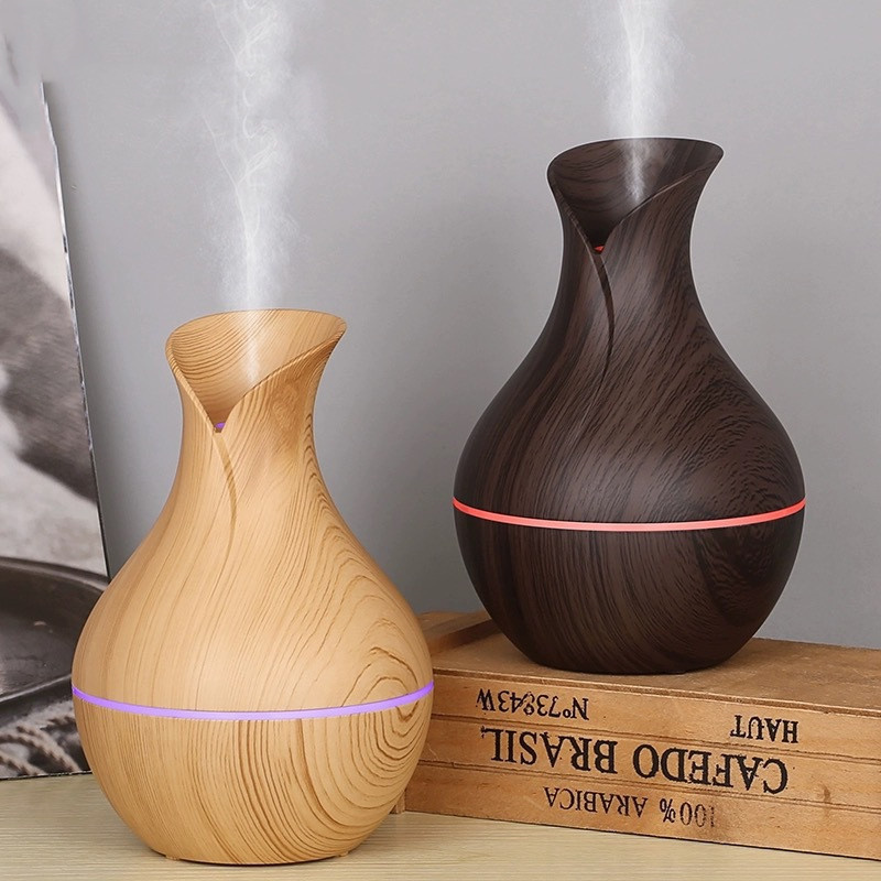 Mini humidificateur d'air avec lumière colorée, diffuseur d'huiles essentielles, brumisateur USB, maison, bureau, voiture, 200ml AI0001