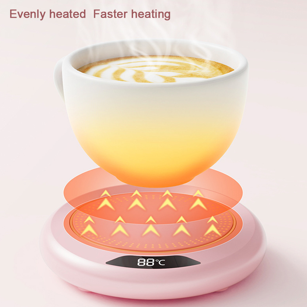Chauffe-tasse électrique USB 20W, 3 réglages de température, coussin chauffant pour tasse à café, boisson, lait, thé, eau, sous-verre AI0001 – Image 2