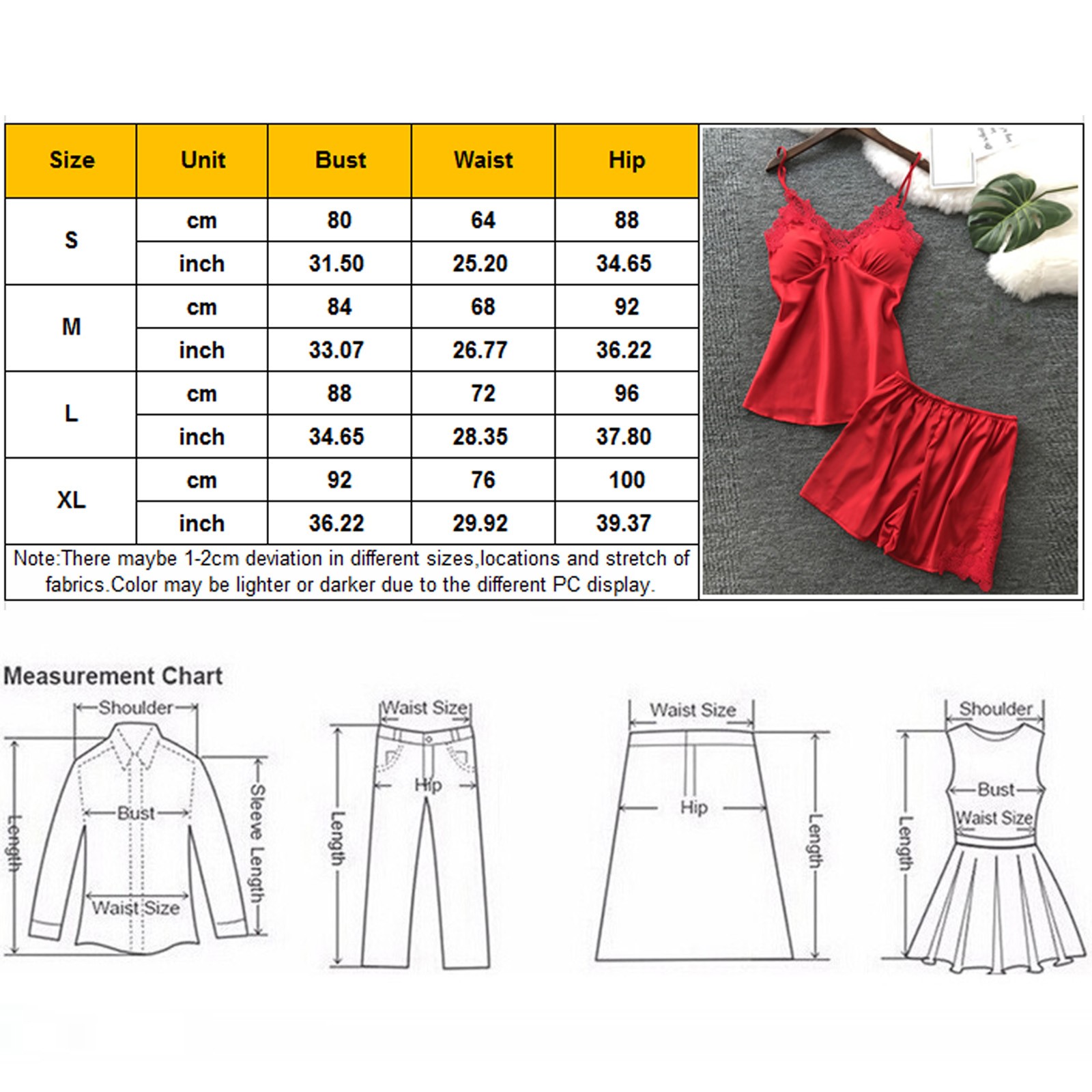 Ensemble de pyjama 2 pièces pour femmes, vêtements de nuit sexy en fibre, culotte en Y, vêtements de maison AI0001 – Image 2