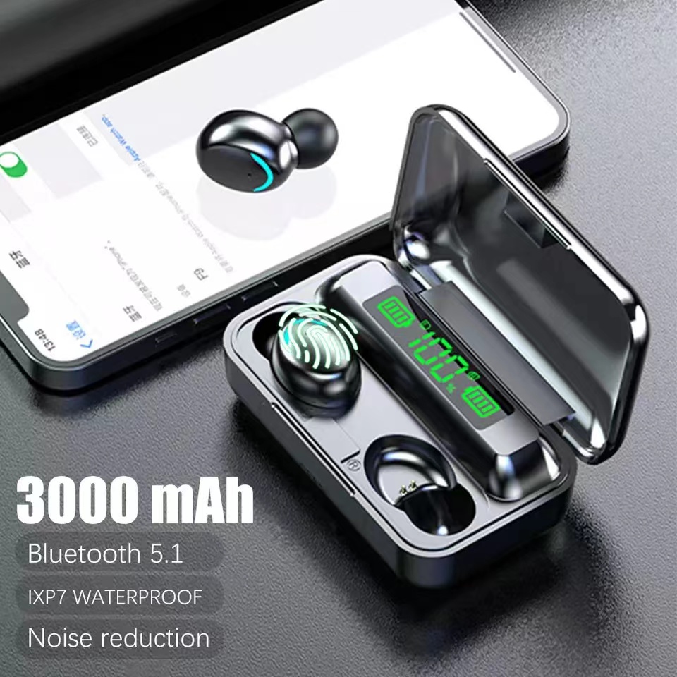 Écouteurs intra-auriculaires sans fil Bluetooth F9 Tws, casque, contrôle tactile, téléphone, mains libres, puce Gamer V5.3 AI0001 – Image 6