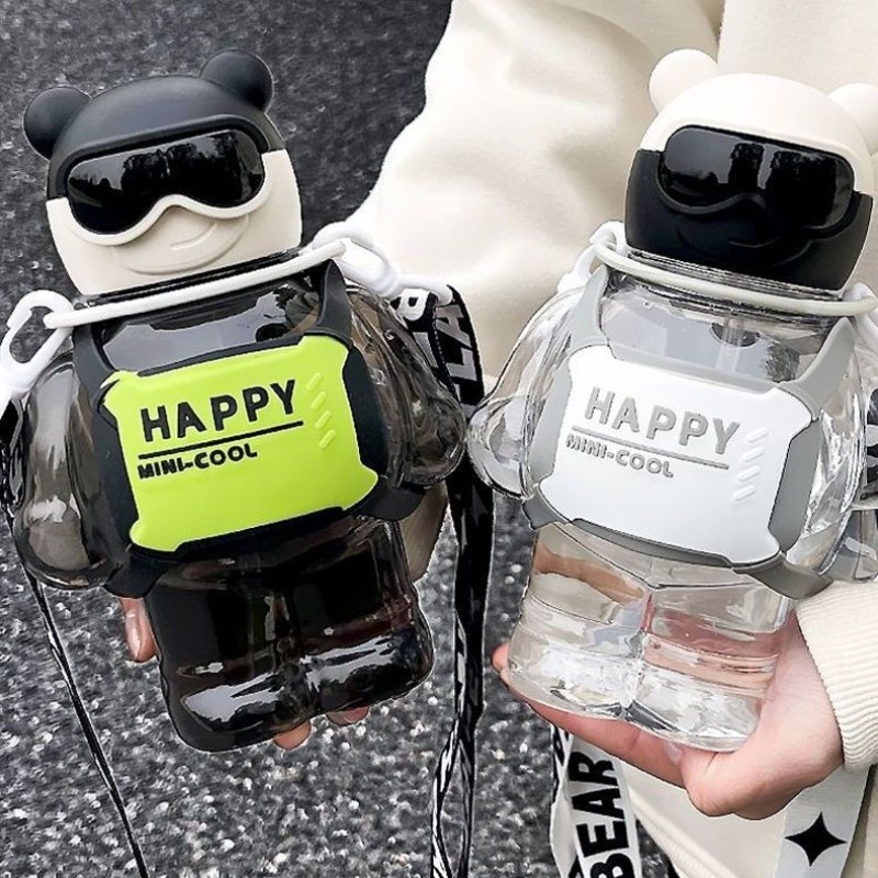 Bouteille d'Eau de dehors de 850ml avec Paille, en Plastique, Grande Capacité, pour Voyage, Sac à Dos Portable, Bouilloire pour Enfant, sans BPA AI0001 – Image 6