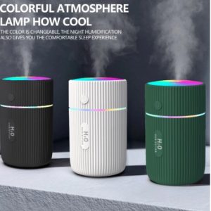 Mini humidificateur d'air avec lumières colorées, brumisateur USB, brumisateur, tasse d'humidification, accessoires d'intérieur de voiture, maison, 220ml AI0001
