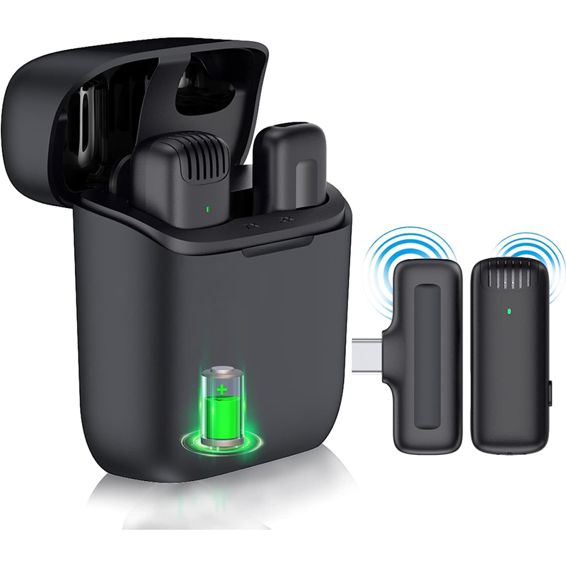 Microphone Lavalier sans fil pour Android de type C, condensateur omnidirectionnel, micro statique pour téléchargements, vidéo, podcast, Vlog AI0001 – Image 7