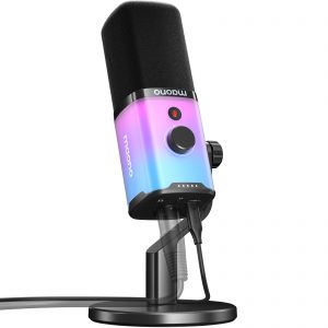 MAONO-Microphone de jeu dynamique PD100X, USB, XLR, logiciel EQ, RVB, muet, prise téléphonique de sauna, micro pour joueur, streaming, podcast, PC PS5/4 AI0001