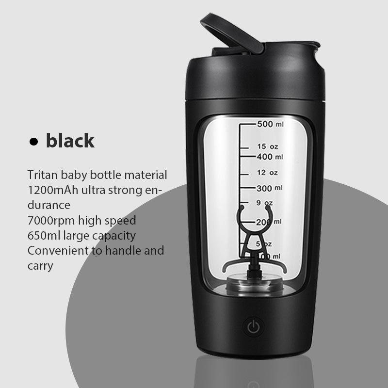 Bouteille Shaker Electrique USB Portable, Mélangeur Rechargeable, Tasse Polyvalente Assad, Standard pour Fitness Workout, 650Ml, 1200mAh, 10000 AI0001 – Image 7