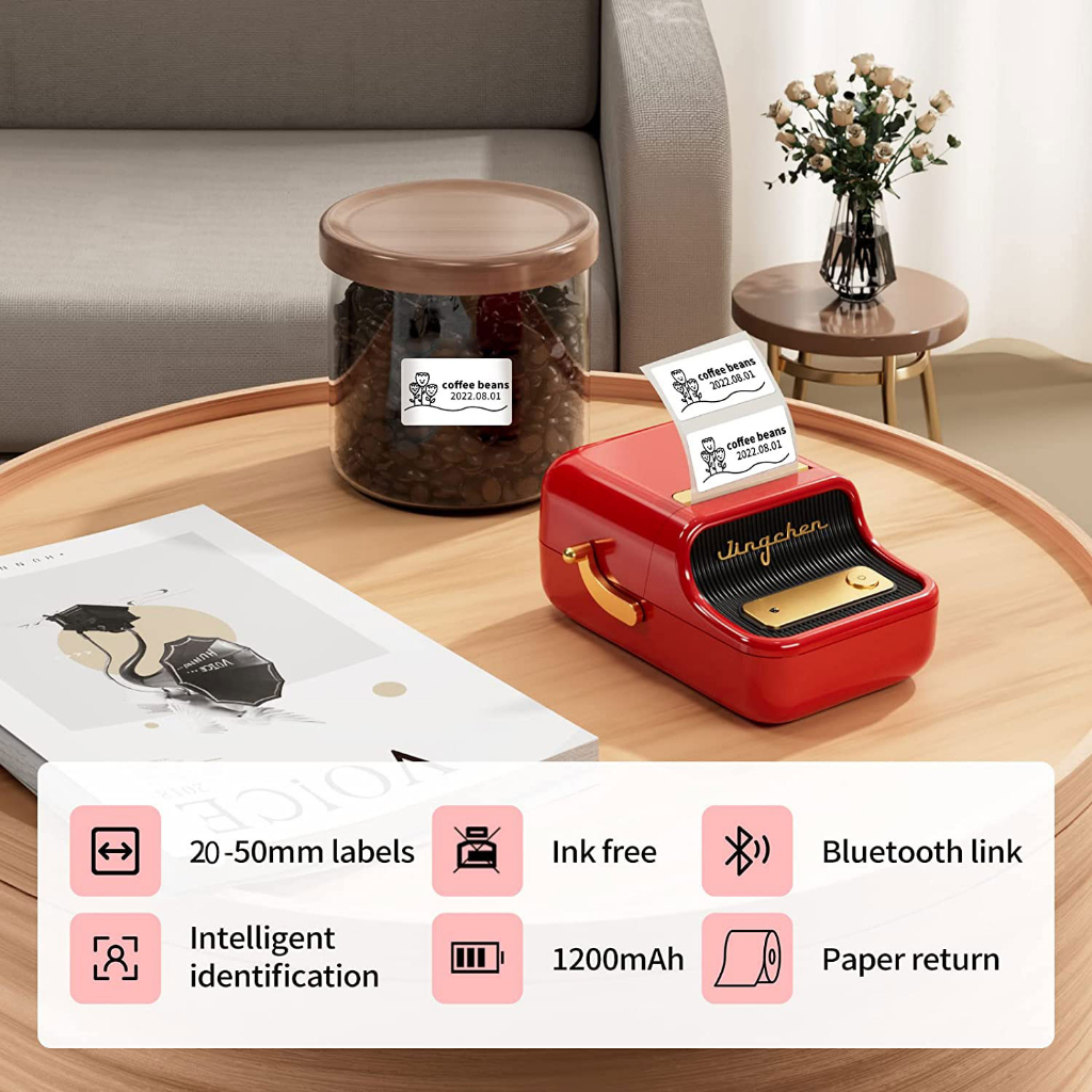 NIIMBOT-Imprimante thermique portable Bluetooth B21, étiqueteuse, autocollant, code-barres, prix des marchandises AI0001 – Image 6