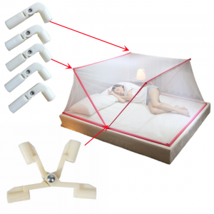 Moustiquaire pliante, accessoire de camping en plein air, tente, remplacement du connecteur, coude et support de base, stabilisateur, coordinateur AI0001