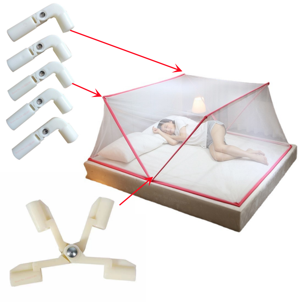 Moustiquaire pliante, accessoire de camping en plein air, tente, remplacement du connecteur, coude et support de base, stabilisateur, coordinateur AI0001
