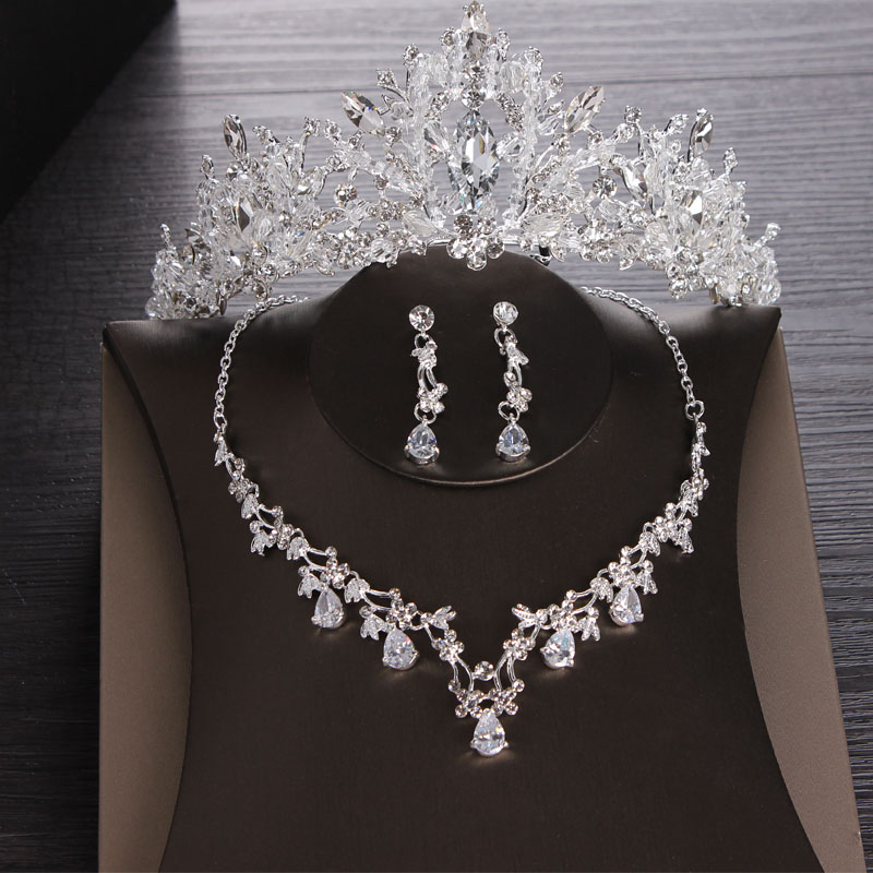 Itacappeals-Ensemble de vêtements de sauna pour patients, collier couronne enveloppé à la main, boucles d'oreilles, adapté pour les mariages et les fêtes d'anniversaire des femmes, 4 pièces AI0001 – Image 5