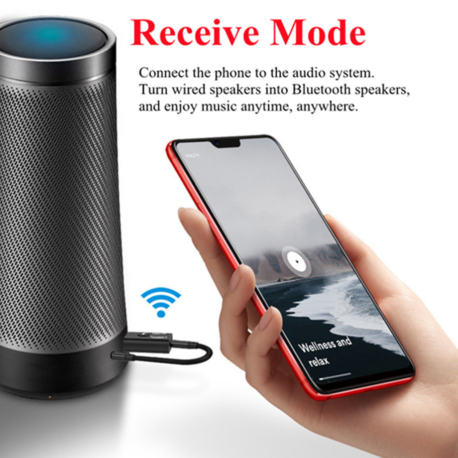 Émetteur-récepteur audio Bluetooth 5.0, prise AUX 3.5mm, RCA, USB, dongle stéréo sans fil, adaptateur pour TV, kit de voiture, haut-parleur, sauna, téléphone AI0001 – Image 4
