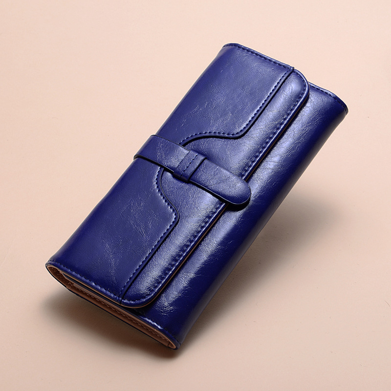 Portefeuille long en cuir PU pour femme, double fermeture éclair, style rétro, fleur, grande capacité, pochette, sac de téléphone pour femme, sac à main décontracté, sacs à main AI0001 – Image 6