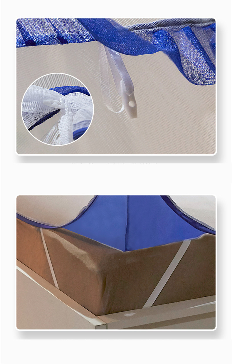YSigned-Moustiquaire pour Lit Simple et Double, Tente de Lit pour Enfants, Décoration de Maison en Plein Air, Nouvelle Collection AI0001 – Image 3
