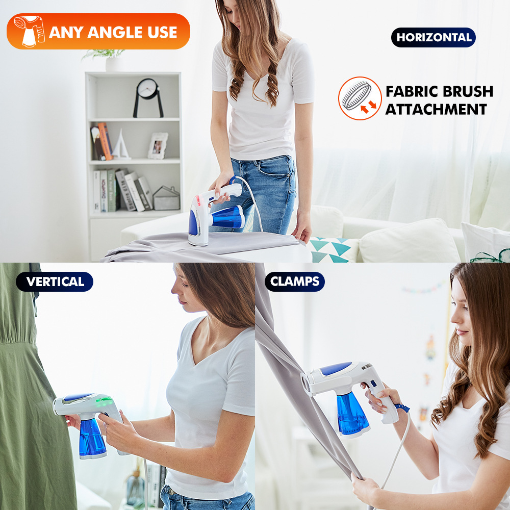 Défroisseur vapeur électrique pliable et portable pour vêtements, fer à repasser pour voyager, 1600W AI0001 – Image 5