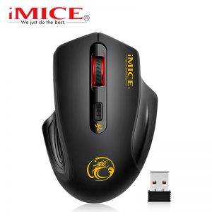 IMICE – souris sans fil 3.0 ghz, récepteur USB 2.4, silencieuse, 4 boutons, 2000DPI, pour ordinateur et portable AI0001