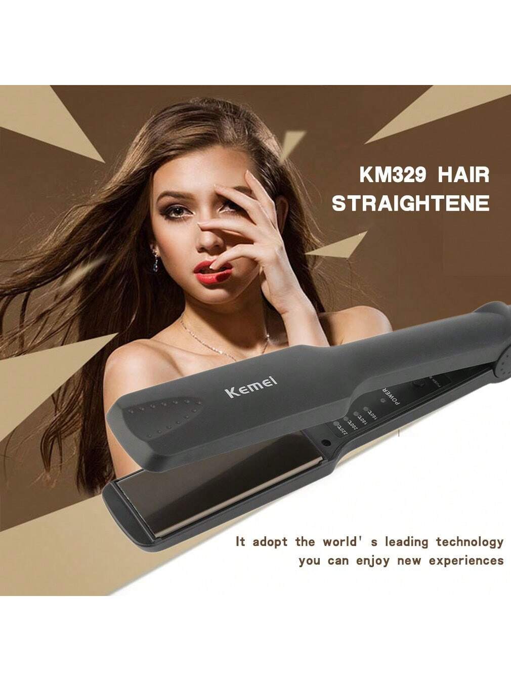Kemei KM-329 Cheveux Lisseur pio Fer À Lisser 35W Professionnel Contrôle De La Température AI0001 – Image 7