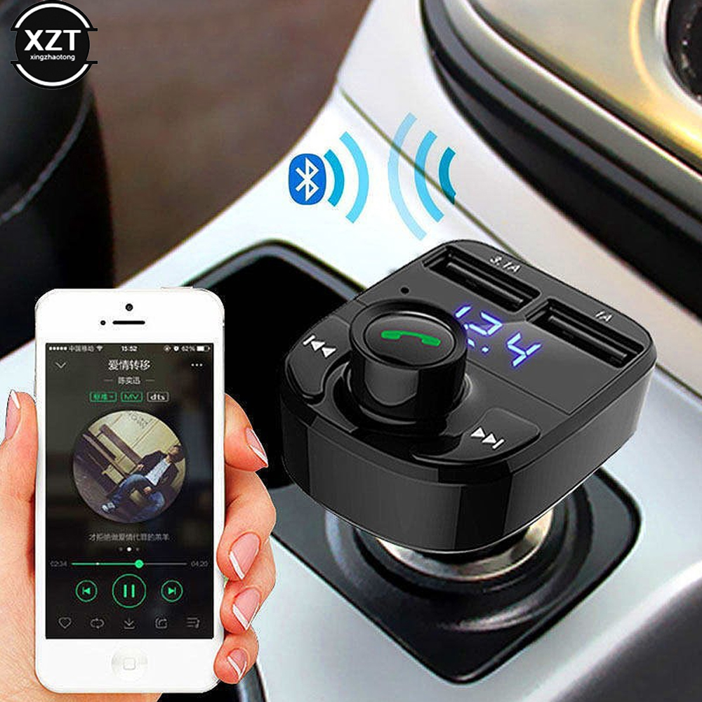 X8-Récepteur MP3 sans fil Bluetooth pour voiture, transmetteur mains libres pour touristes, chargeur USB 2.l'autorisation, allume-cigare Laguna, carte FM TF, disque U AI0001