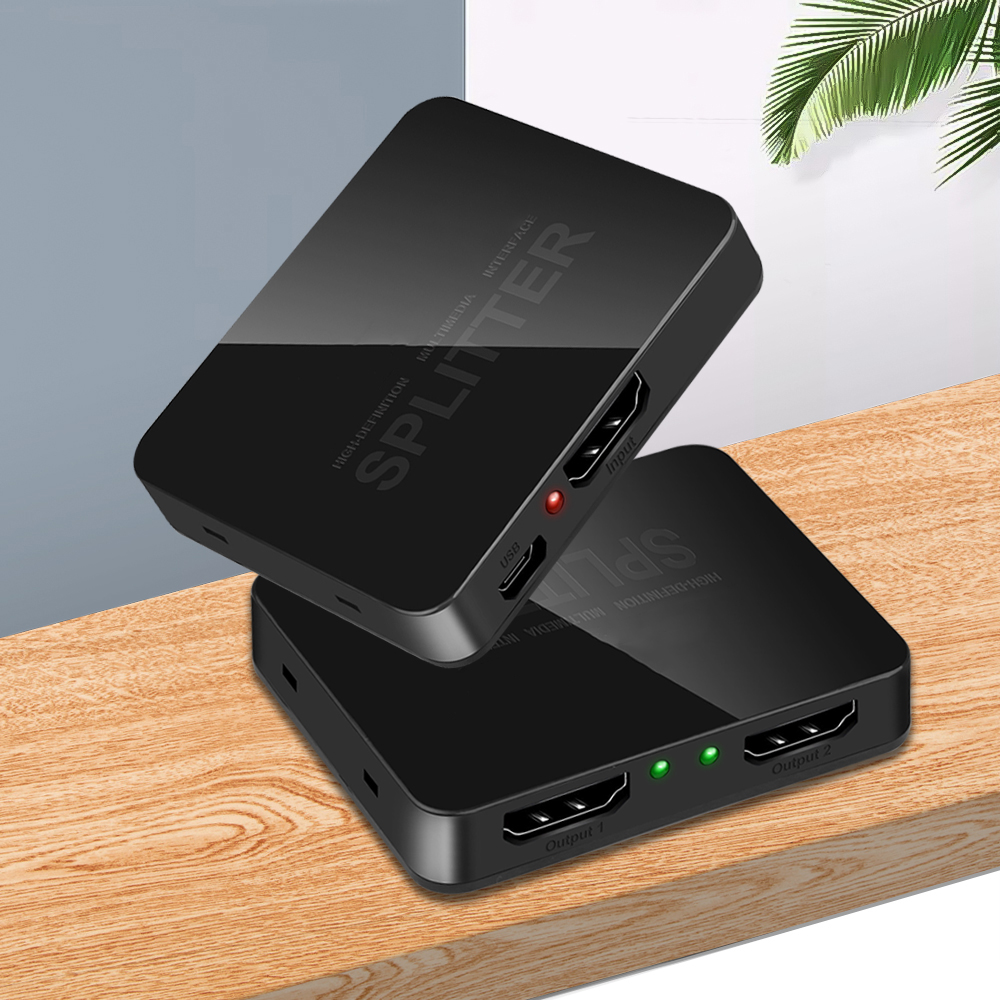 Répartiteur HDMI 1x2 4K, commutateur HDMI 1 entrée 2 sorties, distributeur vidéo, amplificateur, affichage pour touristes, boîtier HDTV, moniteur PC, budgétaire, ordinateur portable AI0001 – Image 7