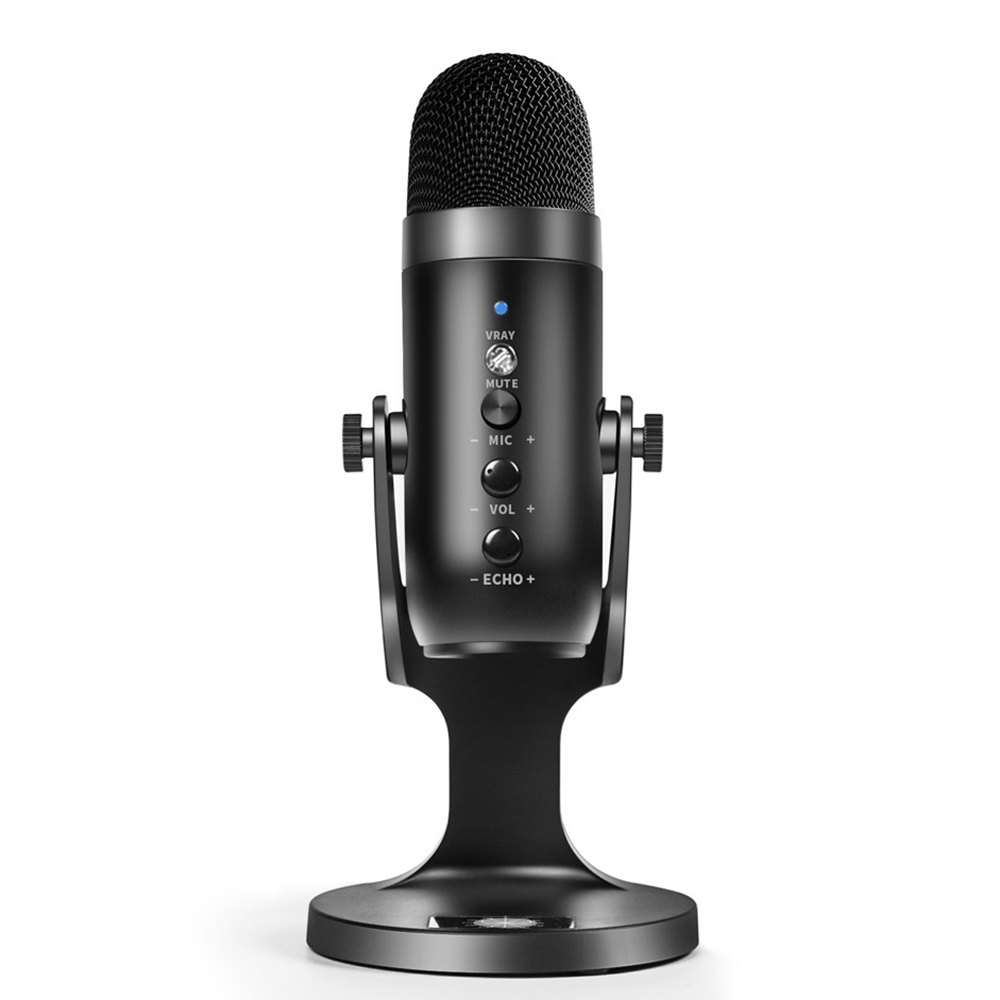 Microphone à condensateur USB pour ordinateur, jeu mobile, PS4, demandes en direct, chanson K, réduction du bruit statique AI0001