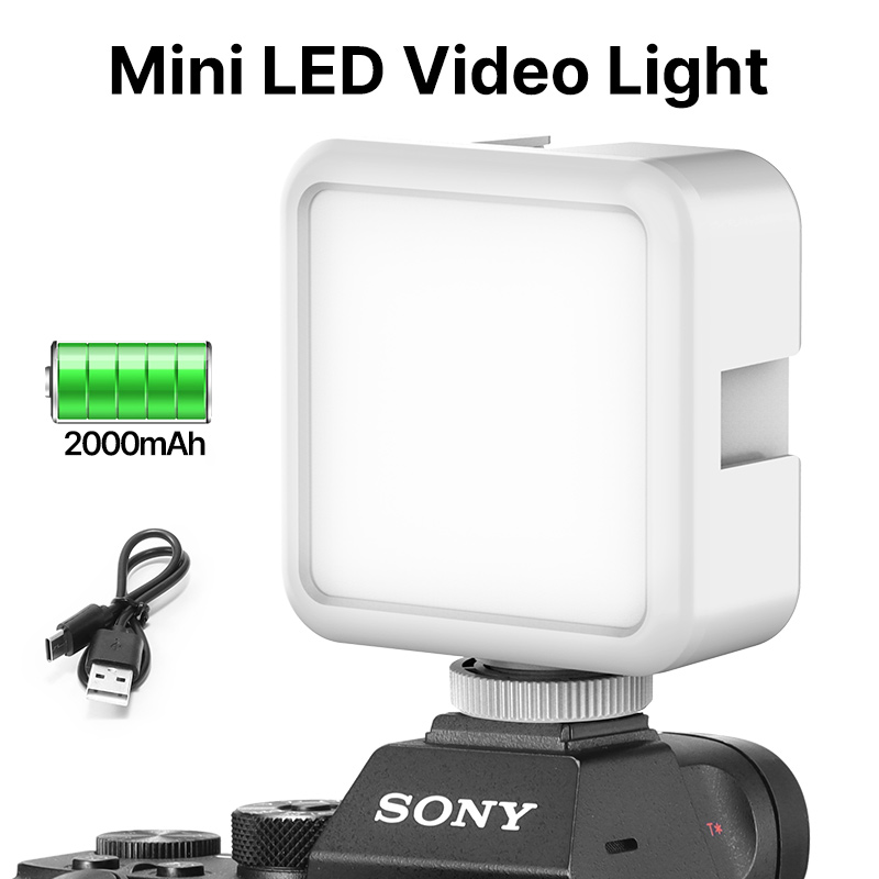 Ulanzi-Mini lampe vidéo LED VL49, 2000mAh, CRI 95 + 5500K, Vlogger de photographie portable, lumière d'appoint avec sabot froid pour appareil photo reflex numérique AI0001 – Image 7
