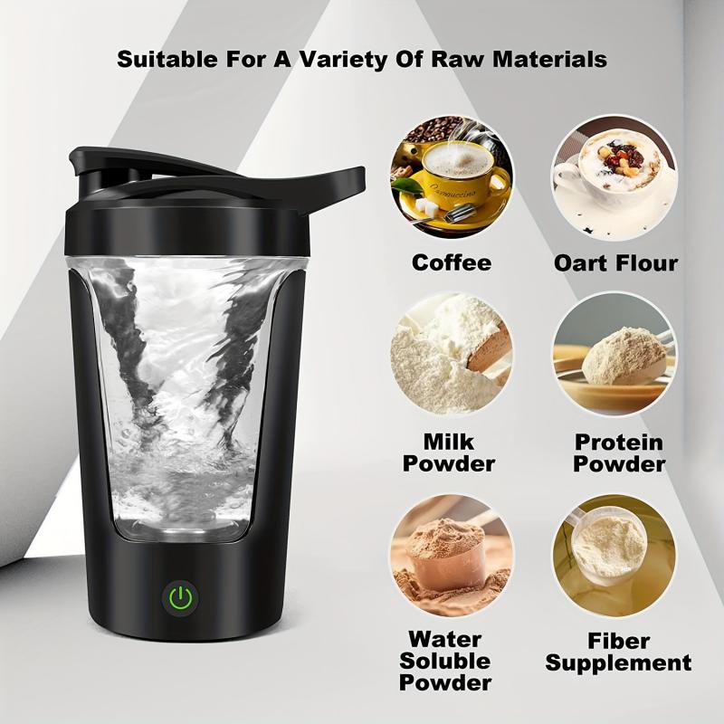 Bouteille Shaker Electrique USB Portable, Mélangeur Rechargeable, Tasse Polyvalente Assad, Standard pour Fitness Workout, 650Ml, 1200mAh, 10000 AI0001 – Image 5
