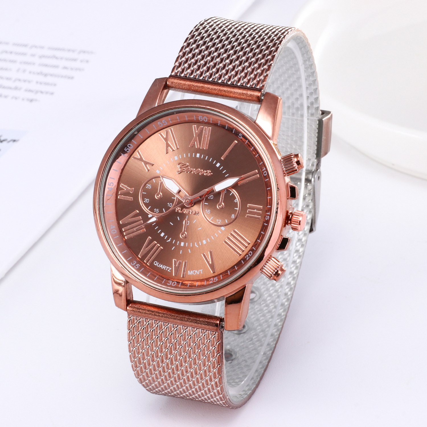 Montres à quartz en diamant pour femmes, montres-bracelets de luxe, cadeau d'horloge, nouveau AI0001 – Image 6