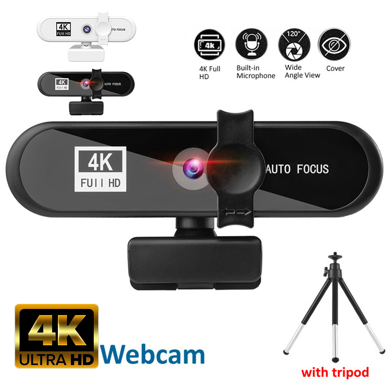 Caméra Web USB Autofocus avec trépied pour ordinateur portable, mini caméra avec microphone, 4K, 2K, PC, 1080P AI0001 – Image 7