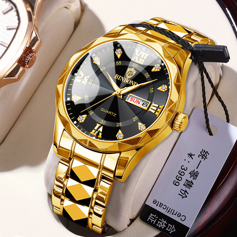 Montres à quartz étanches pour hommes, montres-bracelets à grand cadran pour hommes, montre de sport en acier inoxydable, affaires de luxe, marque supérieure AI0001 – Image 7